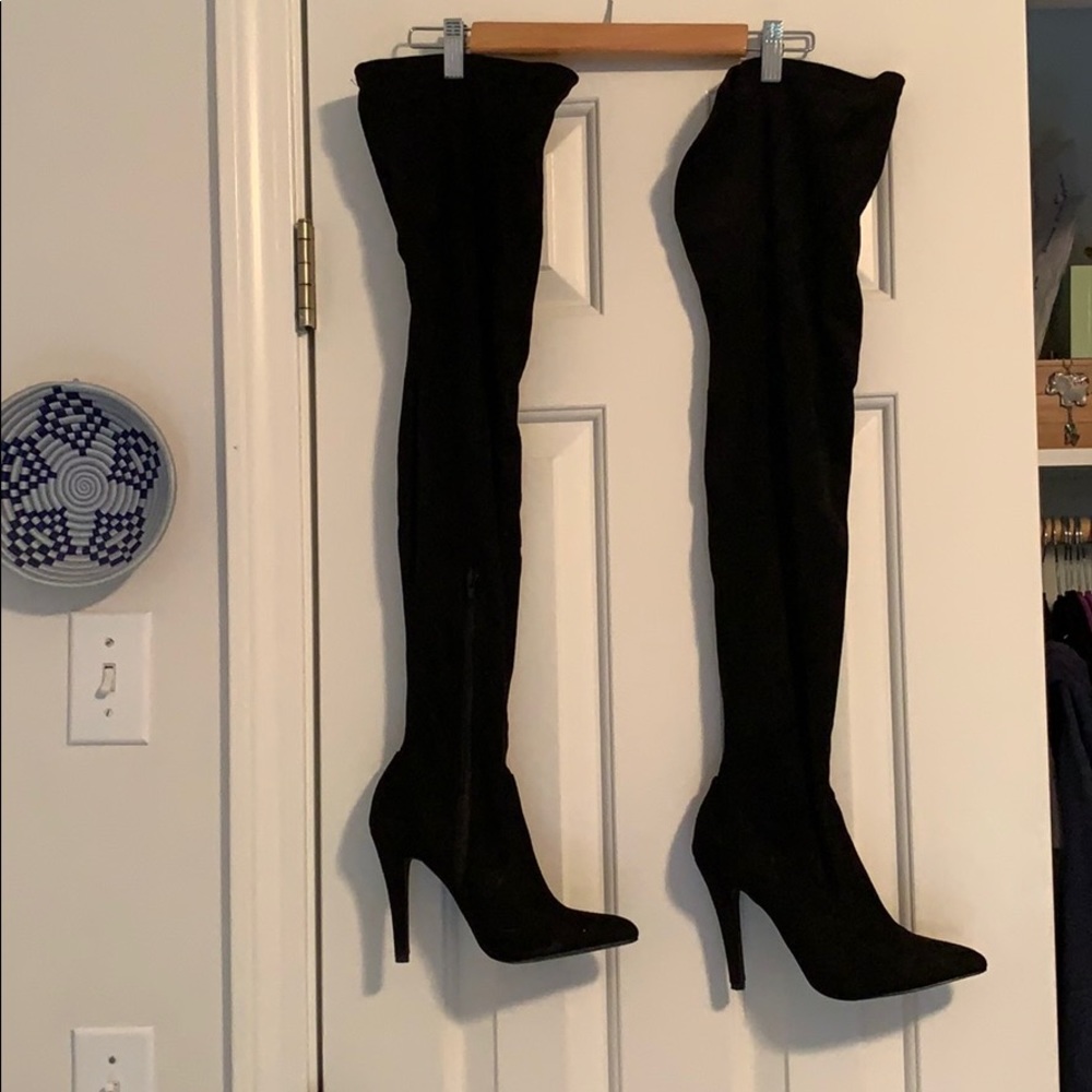 Suede Thigh high boots